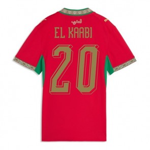 Marocko Ayoub El Kaabi #20 Replika Hemmatröja Damer VM 2026 Kortärmad
